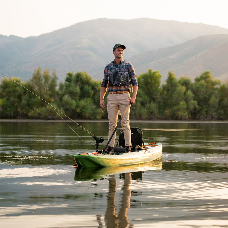 Lifetime Yukon Angler 138 inch Sit-on-Top Fishing Kayak, Python Fusion  (91190) 