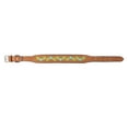 thumbnail image 3 of Large 21''- 25''  Padded Leather Floral Embroidered Dog Collar 60BT10, 3 of 3