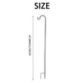 thumbnail image 6 of Shepherd Hooks Rust Garden Stake Outdoor Metal Plant Stand Hanger Bird Feeder Pole 120X10X1cm, 6 of 8