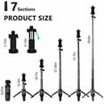 thumbnail image 4 of Extendable 40" Selfie Stick Tripod Stand with Bluetooth Remote For GoPro Cell Phone iPhone Samsung, 4 of 10