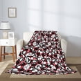 thumbnail image 2 of Disketp French Bulldog1 Cozy Flannel Fleece Throw Blanket: Has a velvety texture for All Seasons - Perfect for Women, Men, & Kids"60"x50", 2 of 6