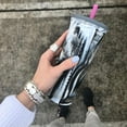 thumbnail image 2 of GoSili Straw Cup, 24oz. 1pk. Calacatta, 2 of 8