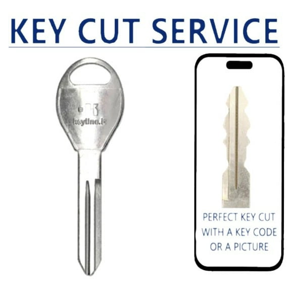 KEY CUT SERVICE   METALL KEY for Nissan N102-PT N104-PT DA34 Key