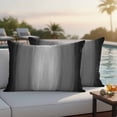 thumbnail image 5 of Outdoor Waterproof Pillow Covers Abstract Black White Ombre Decorative Throw Pillow Protectors,Pillowcase Cushion Cases for Patio Sofa Garden Couch,20x12in,Pack of 2, 5 of 14