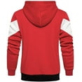 thumbnail image 4 of CNKOO Men‘s Hoodies Zip Front Sweatshirt Color Blocking Hooded, 4 of 10