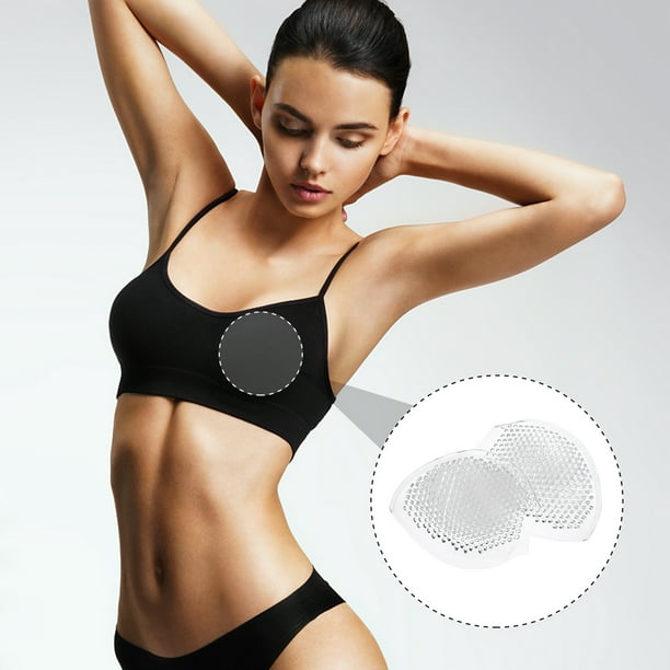 1 pair Soft Silicone Bra Pads Cover Cup Shaped Insert Bra Pads for Women  Ladies 