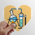 thumbnail image 1 of Conduit Instrument Checal Test Heart Vinyl Sticker Bicycle Bottle Decal, 1 of 3