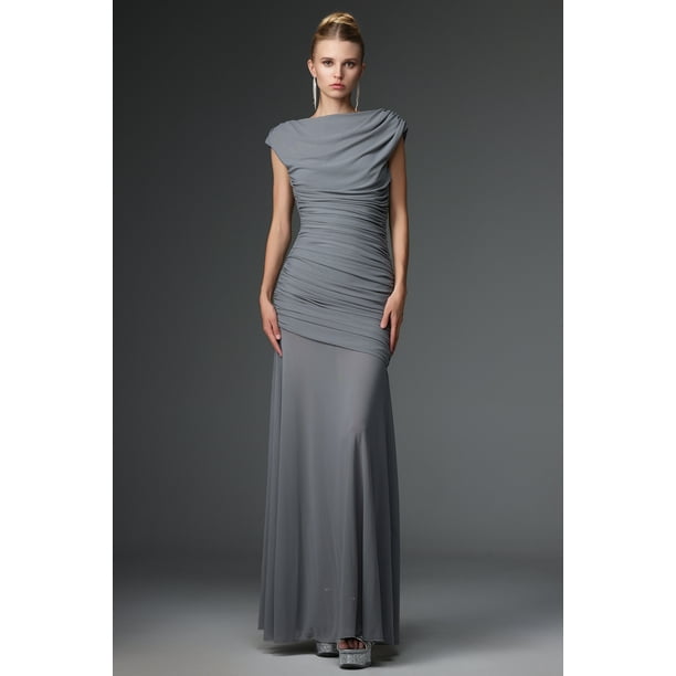 Vestido bellabarnetten Oberta Chic Contour sin mangas de punto fruncido