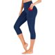 thumbnail image 1 of ICHUANYI Clearance Women's Solid Workout Leggings Fitness Sports Running Yoga Athletic Pants(Blue, XL) Ichuanyi Ichuanyi, 1 of 8