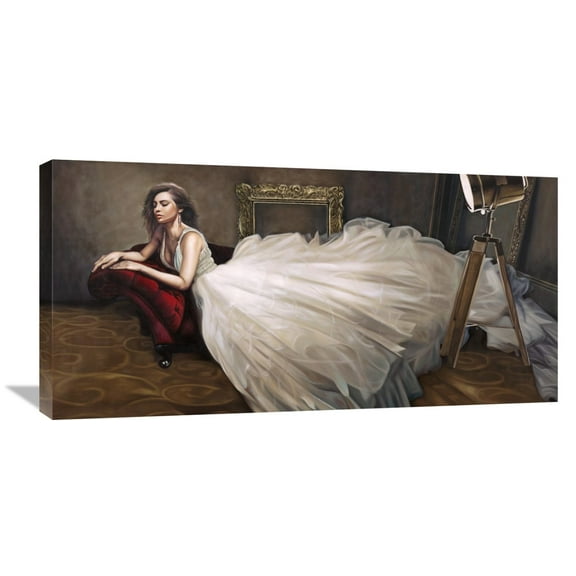 Global Gallery Pierre Benson 'The White Dress' Canvas Wall Art