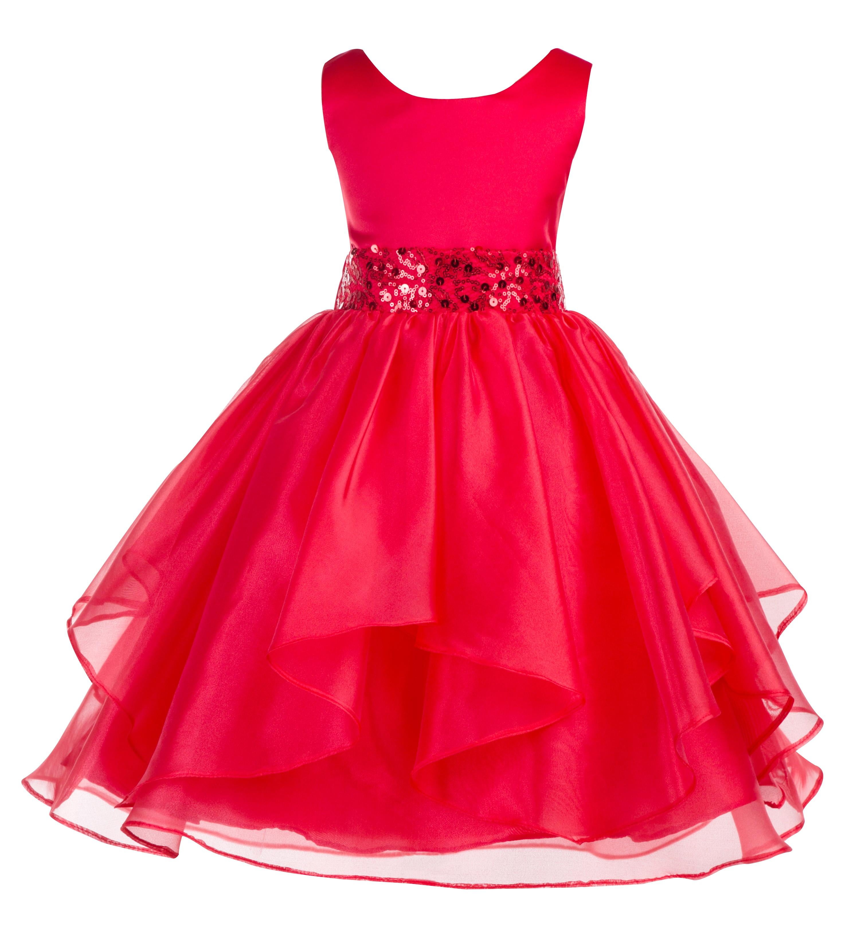 red toddler dress