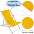 thumbnail image 4 of 1 pieza de repuesto para silla de playa tipo cabestrillo de 435 x 1165 mm, tela Oxford dorada, reclinable., 4 of 9
