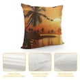 thumbnail image 4 of Throw Pillow Cover Santa Ride Claus Rides Past The Full Moon Over  Pillowcase Home Decorative Square Pillow Case Cushion Cover, 4 of 5