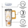 thumbnail image 3 of 30oz Halloween Tumbler with Handle, Ghost Face Pumpkin | Print | Halloween Gifts for Family & Friends | with Lids and Straws | Stainless Steel Insulated | Travel Coffee Mug, 3 of 5