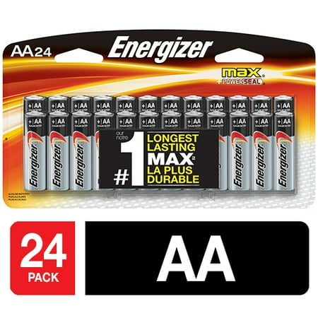 Energizer MAX Alkaline AA Batteries, 24 Pack