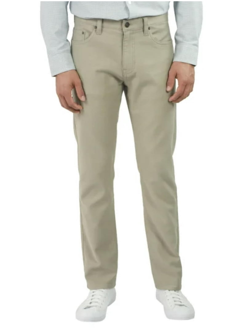 Jachs New York Men's Straight Stretch 5 Pocket Twill Pant (30W x