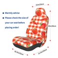 thumbnail image 3 of Fuzoiu Tomatoes And Chili Print Elastic Car Seat Covers, Seat Cover Protector,Universal Fit Interior Covers for Most Cars,Washable Seat Cover Non Slip for SUV,Sedan,Van, 3 of 5