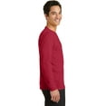 thumbnail image 3 of Port & Co PC381LS Long Sleeve Performance Blend Tee, Red - Large, 3 of 6