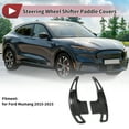 thumbnail image 2 of Accesorios interiores de extensión de paletas de cambio de volante de plástico negro Unique Bargains 1Set para Ford para Mustang 2015-2023, 2 of 6