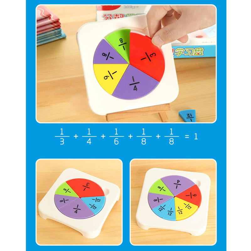 Details about   Math Colorful Circular Fractions Card for Children Puzzle Game Learning Toy 