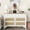 White, variant on Festisoul 7 Drawer Dresser for Bedroom, 47.3'' Wide Modern Chest of Drawers with Natural Rattan Drawers, Wood Storage Drawer Organizer with Sturdy Base for Living Room, Entryway