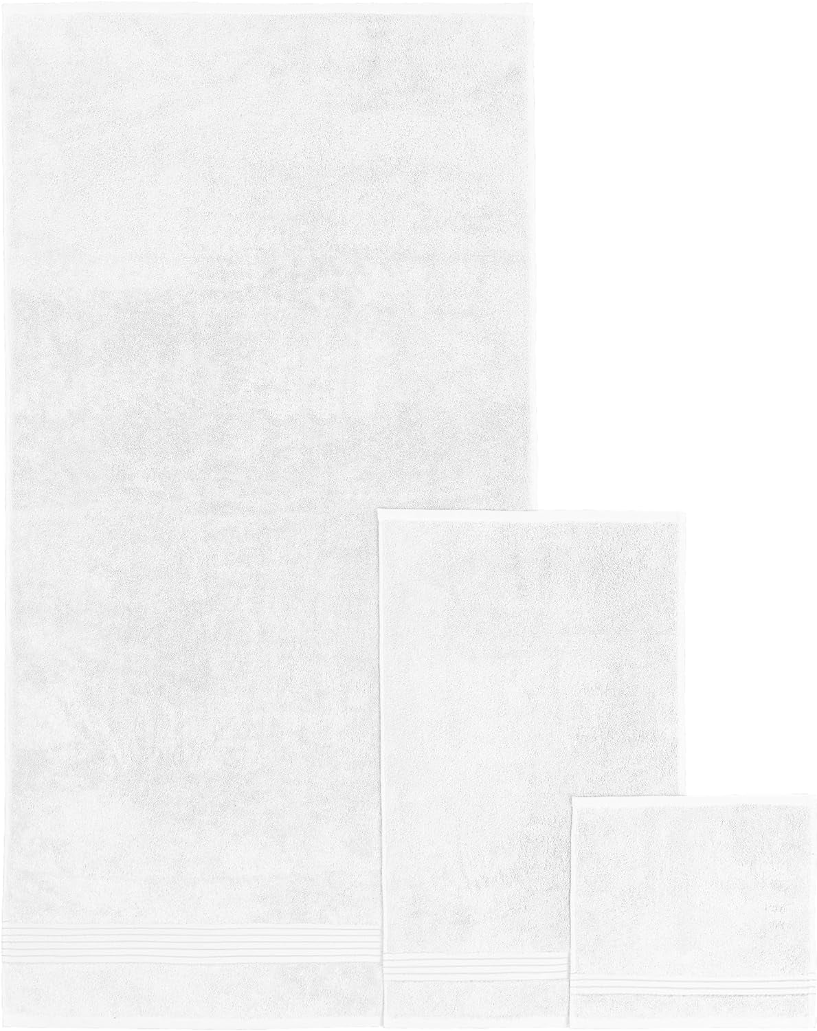 6-Pack Cotton 100 % Highly Absorbent Shower Towels, White