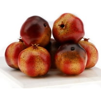 6 PCS Artificial Pomegranates Fake Realistic Simulation Fruits Vivid Pomegranates for Home Ornament Fruit Desk Office Restaurant Decorations & Props