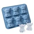 thumbnail image 4 of 3D Highland Cow Ice Cube Tray, Ice Cube Molds,Silicone Fun Shapes Ice Cube Mold for Cocktails, Bourbon, Cute Highland Cow Gifts for Holiday Stocking Stuffers, 4 of 9