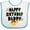 White and Blue, variant on Inktastic Happy Birthday Daddy Party Boys or Girls Baby Bib