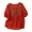 Red, variant on Lolmot Women's Summer Casual Tops Cotton Linen Boho Embroidery Mexican Bohemian Ethnic Style Tops V-Neck Pullover Shirt Tunic Blouses