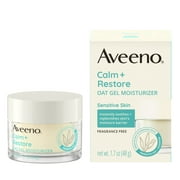 Aveeno Calm + Restore Oat Gel Face Moisturizer for Sensitive Skin, Face Cream, 1.7 oz