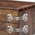 thumbnail image 1 of Cerraduras de gabinete para bebés, cerraduras de seguridad a prueba de bebés, paquete de 10, sin tornillos, sin imanes, cerraduras para refrigeradores, a prueba de bebés, 1 of 5