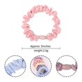 thumbnail image 3 of Hair Scrunchies Thin Elastic 6PCS Solid Color Bobble Hair Bands Ponytail Holders, 3 of 10