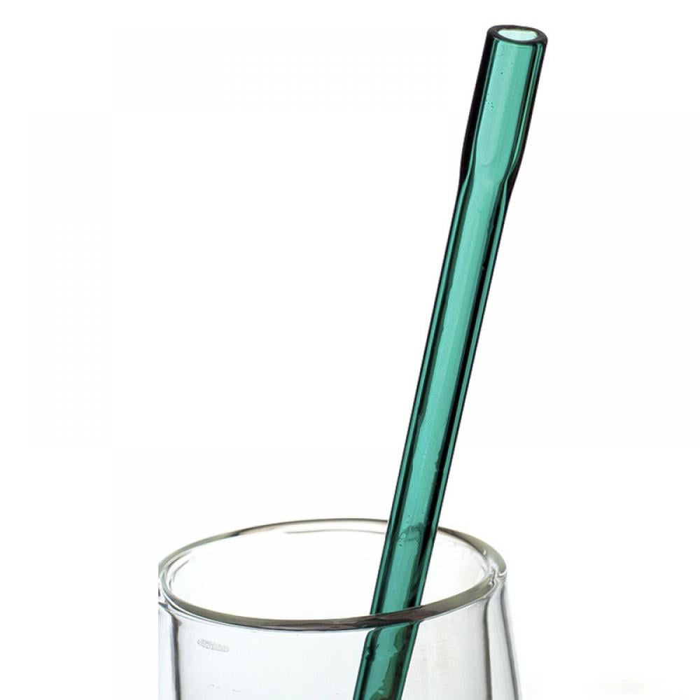 TOJB Hot 10mm Pyrex Glass Drinking Straw Wedding Birthday Party Diameter 