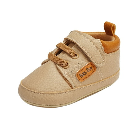 

nsendm Shoes Toddler Sports Baby Prewalker Leather Sandals Boys Girls Baby Shoes Shower Slippers Sandal Khaki 0 Months