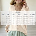 thumbnail image 3 of BXJX Girls Cardigan Sweaters, Casual Button Down Long Sleeve V Neck Fall Knit Layering Tops Beige Size 8-9 T, 3 of 5