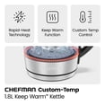 thumbnail image 5 of Chefman Tetera Eléctrica Custom-Temp 1.8L con Infusor de Té, 5 of 5