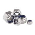 thumbnail image 3 of Tuercas De Seguridad Con Inserción De Nailon M10, Tuercas De Seguridad De Nailon M10-1,5, Tuercas De Seguridad 18-8 De Acero Inoxidable 304, Paquete De 10, 3 of 5