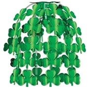 Beistle Pack of 12 Kelly Green Shamrock Hanging Cascade Party Decorations 24"
