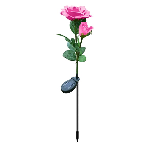 Solar Rose Garden Lights, Dual-Head Outdoor Led Decor, Solar Powered Stake Lights for Pathway, Yard, and Garden Illumination