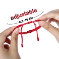thumbnail image 4 of Dsseng Red and Black Rope Bracelet Hand-woven Adjustable  Knot Couple Bracelets, 4 of 8