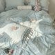 thumbnail image 2 of Juego de ropa de cama suave con decoración de encaje Tela cepillada amigable con la piel Suministros de cama de princesa ANGGREK Otros, 2 of 5