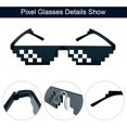 thumbnail image 4 of Gafas Thug Life de Lorigun, gafas de sol Pixel para fiesta, gafas Deal with it, decoración para despedida de soltero, 4 of 4