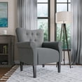thumbnail image 5 of BELLEZE Accent Chair Armchair for Living Room - Allston (Gray), 5 of 7