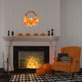 thumbnail image 6 of Qocolhg Fall Decorations For Home, Thanksgiving Harvests Festival Maple Leaf Pumpkin Wall Hanging Rattan Circle Autumns Color Maple Leaf Pumpkin Fruit String, Thanksgiving Decorations Indoor Outdoor, 6 of 6