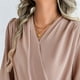 thumbnail image 5 of Camisas para mujer,Blusa de gasa con cuello en V para mujer, camisa informal de manga larga, poliéster, tela ligera y suave, ideal para ir a la oficina, sopatenor, 5 of 9
