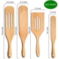 thumbnail image 2 of Spurtles Kitchen Tools As Seen On Tv, Wooden Spurtles Set 4pc Spatula for Non Stick Cookware Porridge-Stirring, Baking, Whisking, Smashing, Scooping, Spreading, Serving, 2 of 8