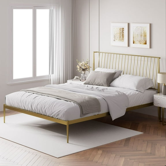 Zinus Night Therapy Harper 41" Metal Platform Bed Frame, Assorted Colors