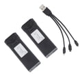 thumbnail image 1 of For 2Pcs 3.7V 1800mAh Lithium Battery with Charging Line for F184 S93 L900 A258 Remote Control Drone, 1 of 7