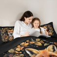 thumbnail image 5 of jejeloiu Cute Cartoon Fox Full Size Comforter Sets,Colorful Rustic Flower Bedding Comforter Set,Wild Animal Bedding Sets For Boys Kids,Breathable Home Decor Reversible,3pcs, 5 of 8